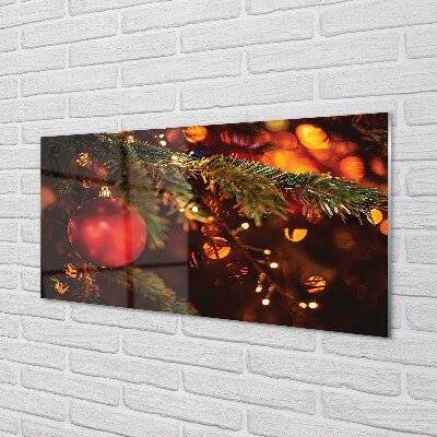 Glass print Christmas decoration