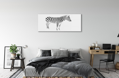 Glass print Painted zebra