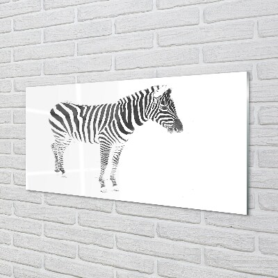 Glass print Painted zebra