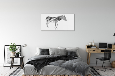 Glass print Painted zebra