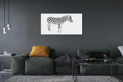 Glass print Painted zebra