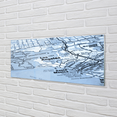 Glass print Map