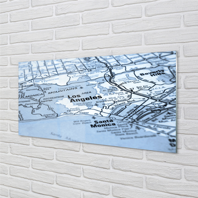 Glass print Map