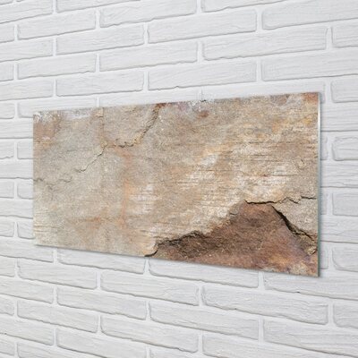 Glass print Marble stone wall