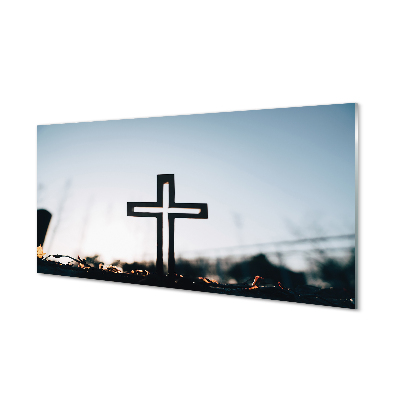 Glass print Cross