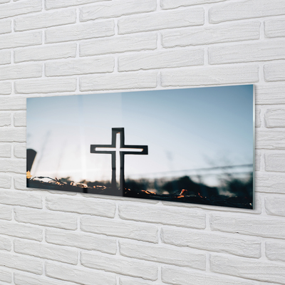 Glass print Cross