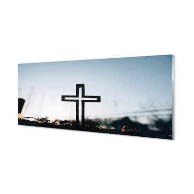 Glass print Cross