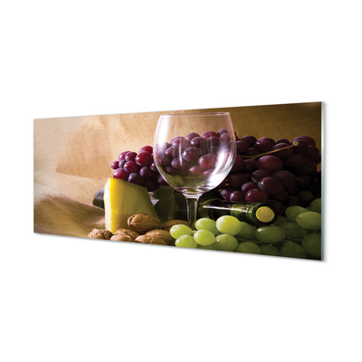 Glass print Empty glass grapes