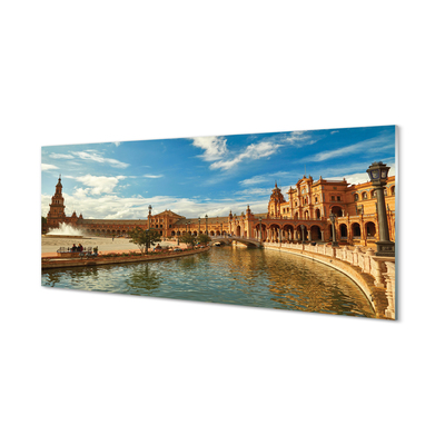 Glass print Spain ancient architecture market