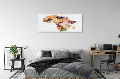 Glass print Spices map