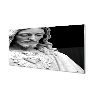 Glass print Statue of jesus