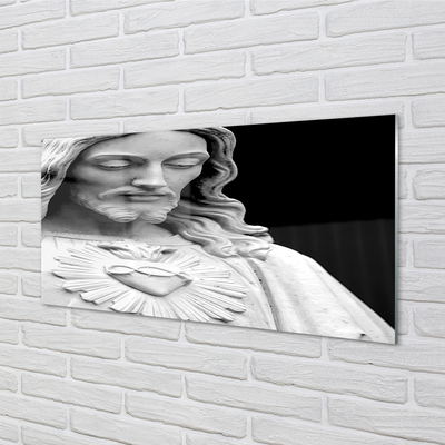 Glass print Statue of jesus