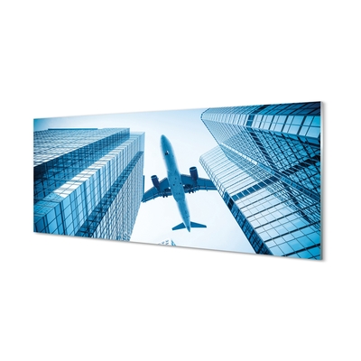 Glass print Building sky plane