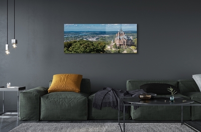 Glass print Germany panorama of the castle of the city