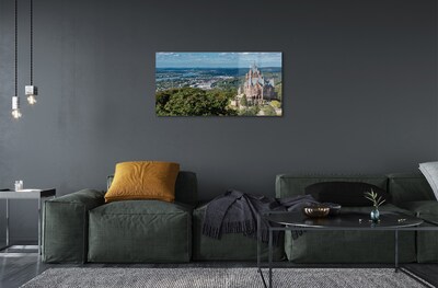 Glass print Germany panorama of the castle of the city