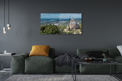 Glass print Germany panorama of the castle of the city