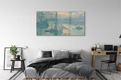 Glass print Sailing eastward art