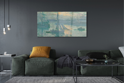 Glass print Sailing eastward art