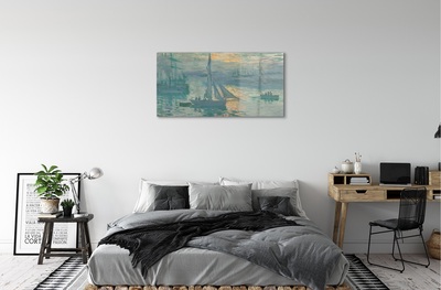 Glass print Sailing eastward art