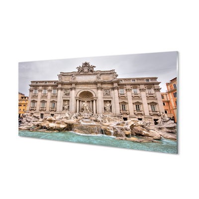 Glass print Rome fountain basilica