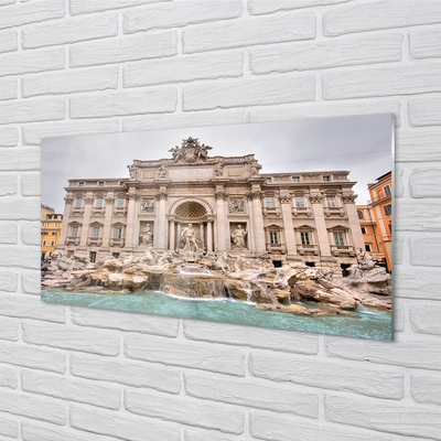 Glass print Rome fountain basilica