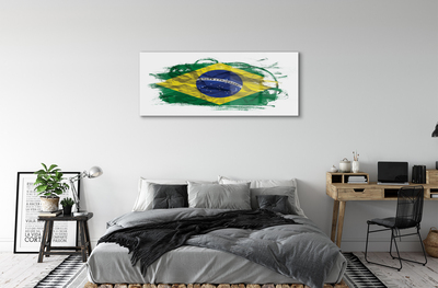 Glass print Brazil flag