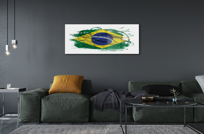 Glass print Brazil flag