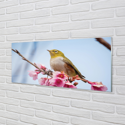 Glass print Bird on a branch