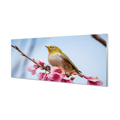 Glass print Bird on a branch