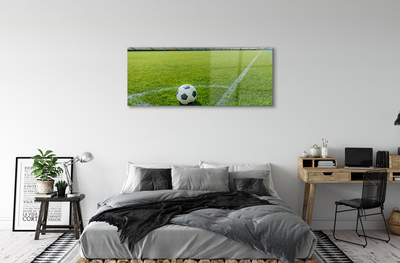 Glass print Football stadium grass