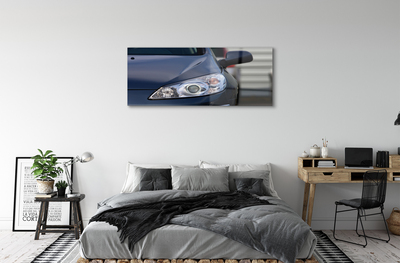 Glass print Black car