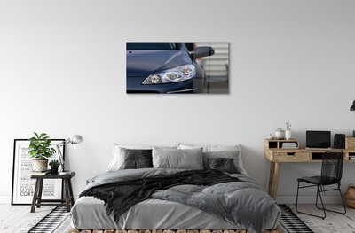 Glass print Black car