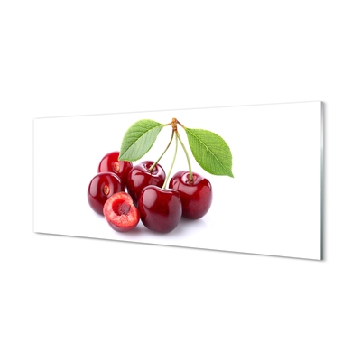 Glass print Cherries