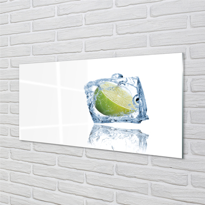 Glass print Lime ice