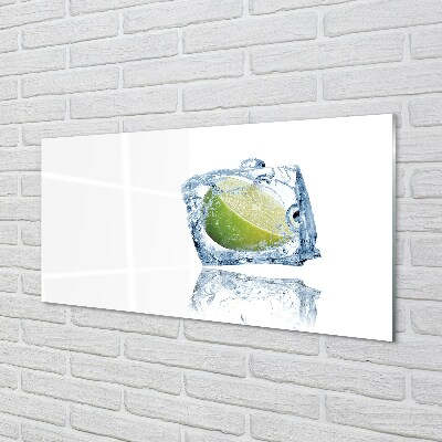Glass print Lime ice