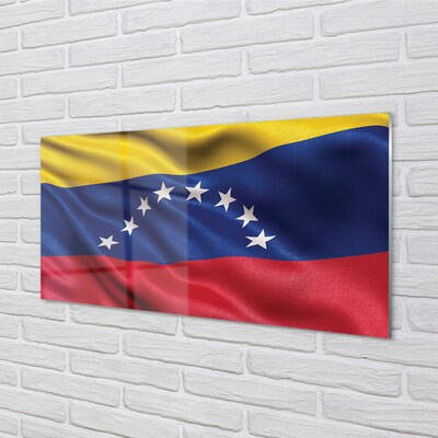 Glass print Venezuela flag