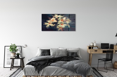 Glass print Picture of flowers