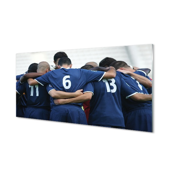 Glass print Footballers