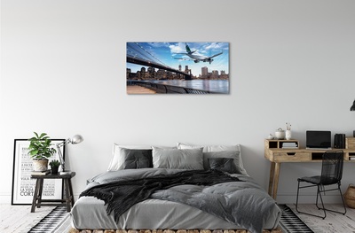 Glass print Cloud city air