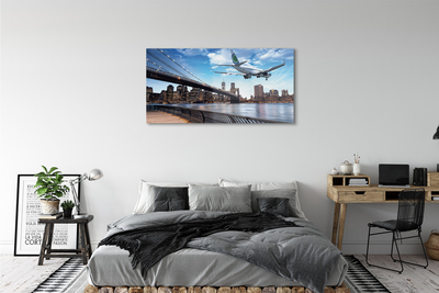 Glass print Cloud city air