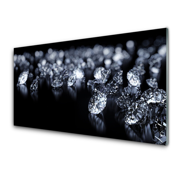 Tulup Print on Glass Wall art 100x50 Picture Image Diamond Art