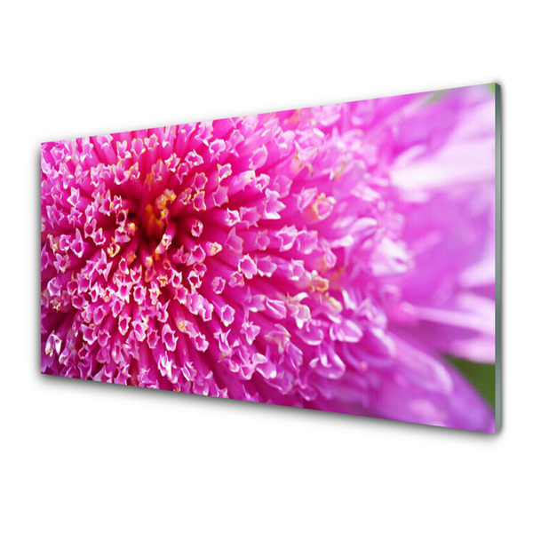 Glass Print Flower floral pink