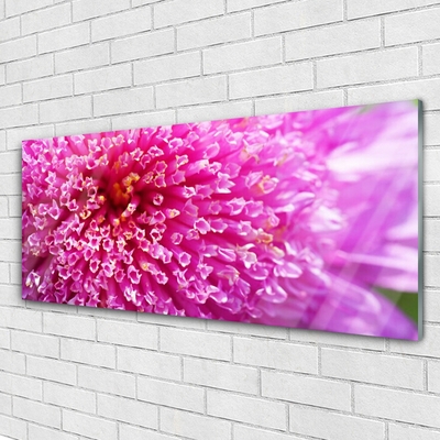 Glass Print Flower floral pink