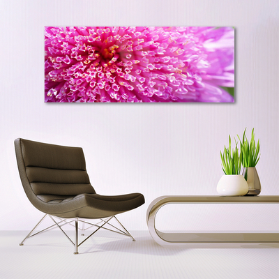 Glass Print Flower floral pink