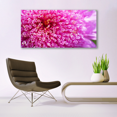 Glass Print Flower floral pink