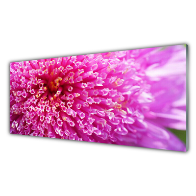 Glass Print Flower floral pink