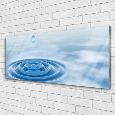 Glass Print Water art blue
