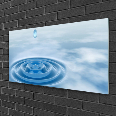 Glass Print Water art blue