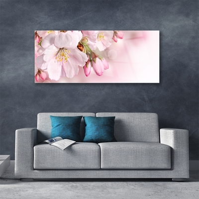 Glass Print Flowers floral pink