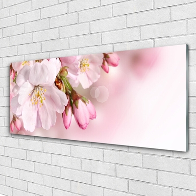 Glass Print Flowers floral pink